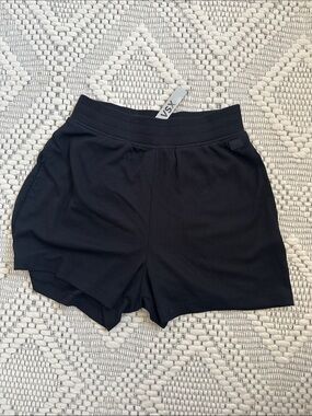 Victoria’s Secret VSX Black Ribbed Women's Lounge Shorts